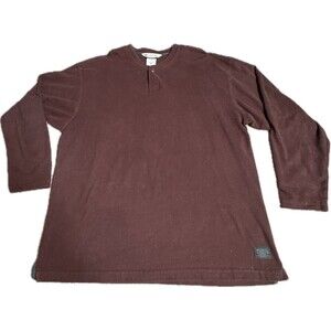 Columbia Men’s XXL Long Sleeve Shirt – Burgundy Lightweight Casual Outdoor
